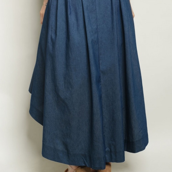 Beverly's Blue Jean Vintage Style Chambray Skirt!! - Picture 6 of 6